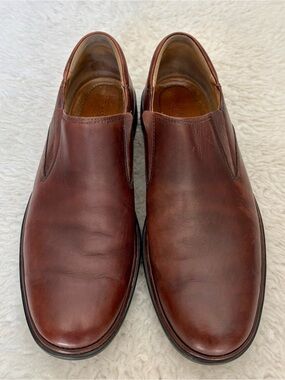 Bostonian Signia Men's Brown Leather Slip-On Dress/Casual Shoes size 10.5 M